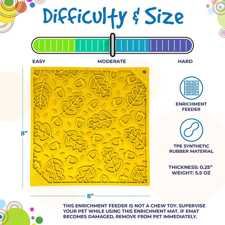 Autumn Design eMat Enrichment Lick Mat  |  Pawesomeday.no