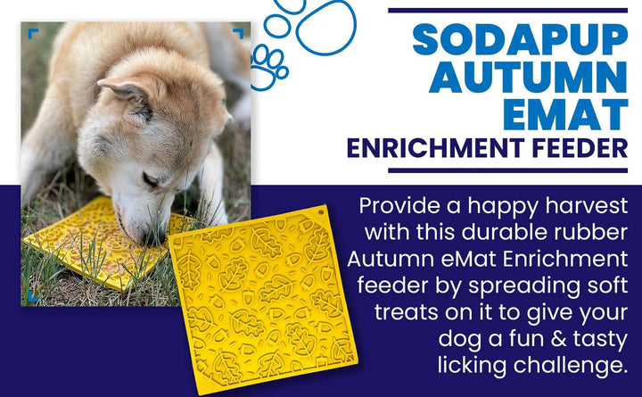 Autumn Design eMat Enrichment Lick Mat  |  Pawesomeday.no