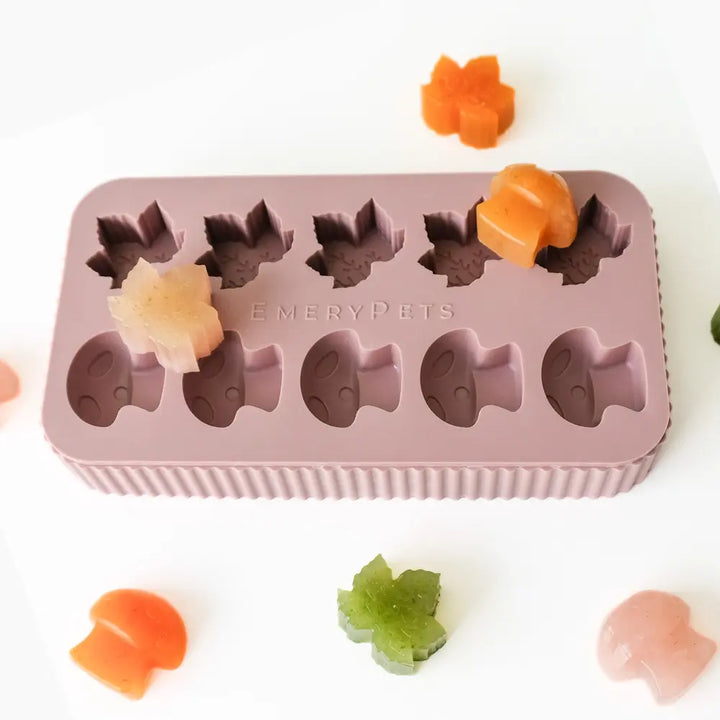 Maple Leaf + Mushroom Treat Mold  |  Pawesomeday.no