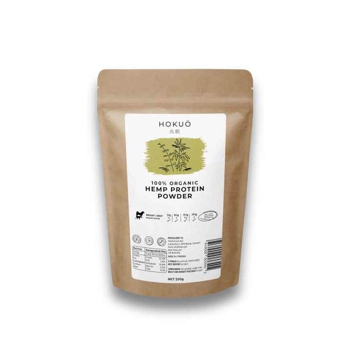 Hokuō™ - Organisk hemp protein pulver - 250g  |  Pawesomeday.no