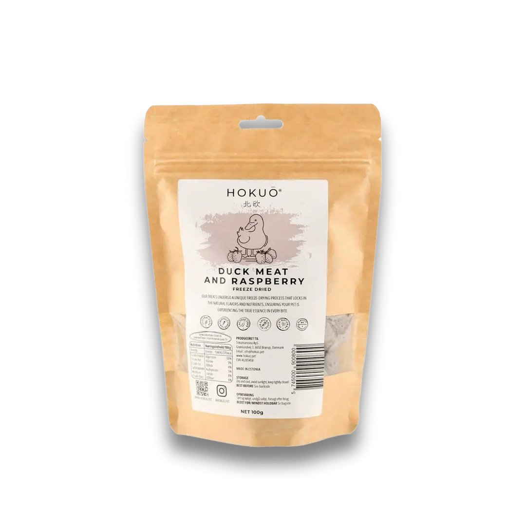 Hokuō® andekjøtt med bringebær  |  Pawesomeday.no