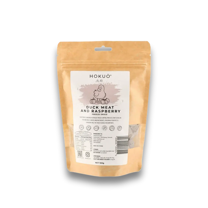 Hokuō® andekjøtt med bringebær  |  Pawesomeday.no