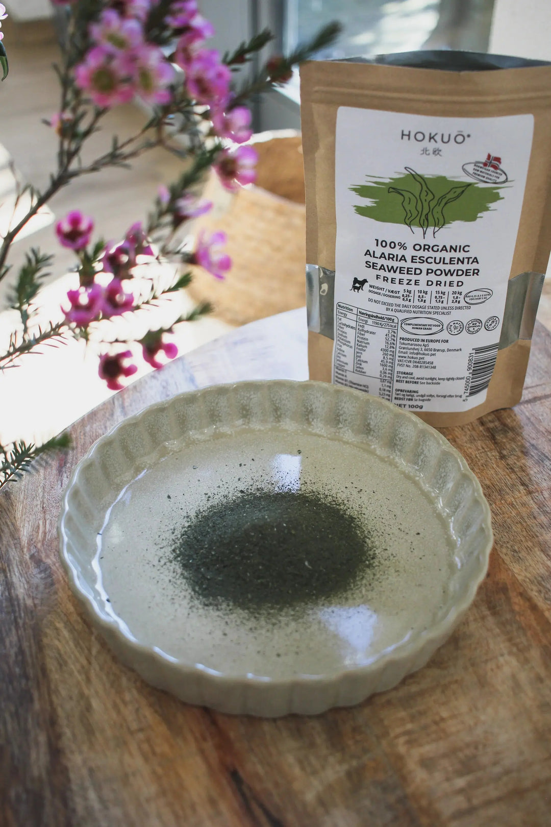 Hokuō® organisk norsk frysetørket sjøgress - 100g – Alaria Esculenta  |  Pawesomeday.no