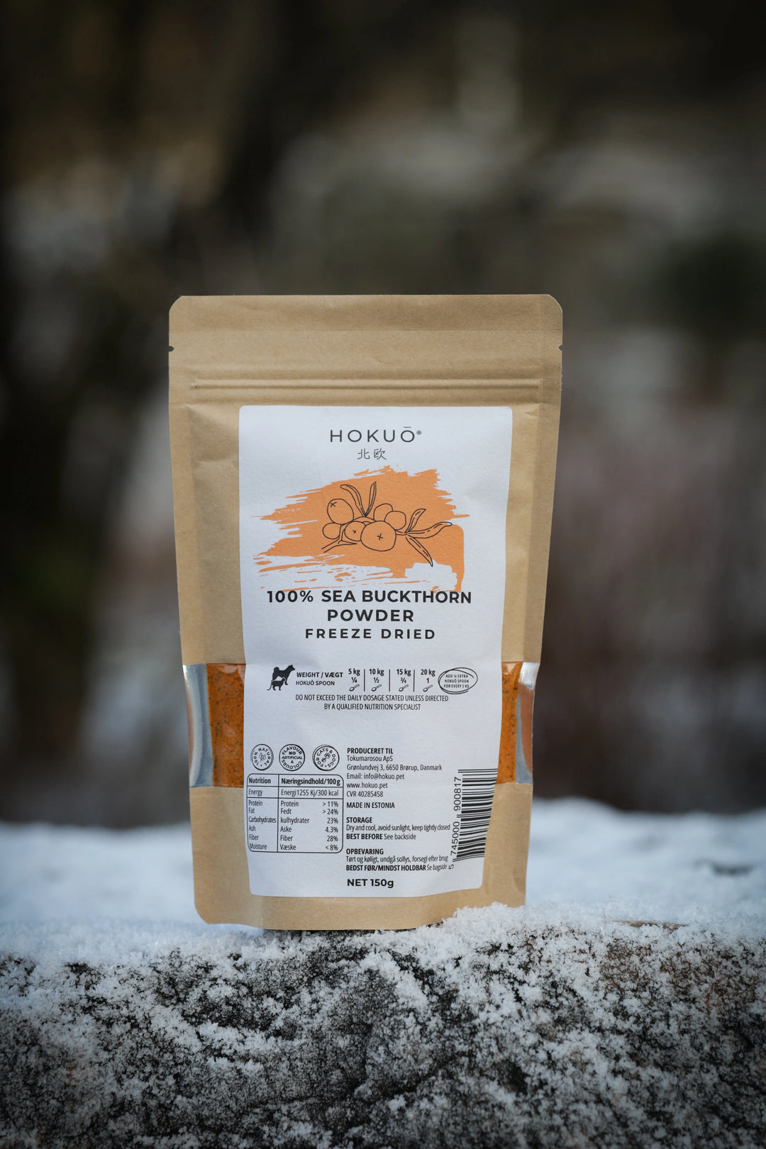 Hokuō® - Sea Buckthorn - 150g | Naturlig multivitamin til hund og katt  |  Pawesomeday.no