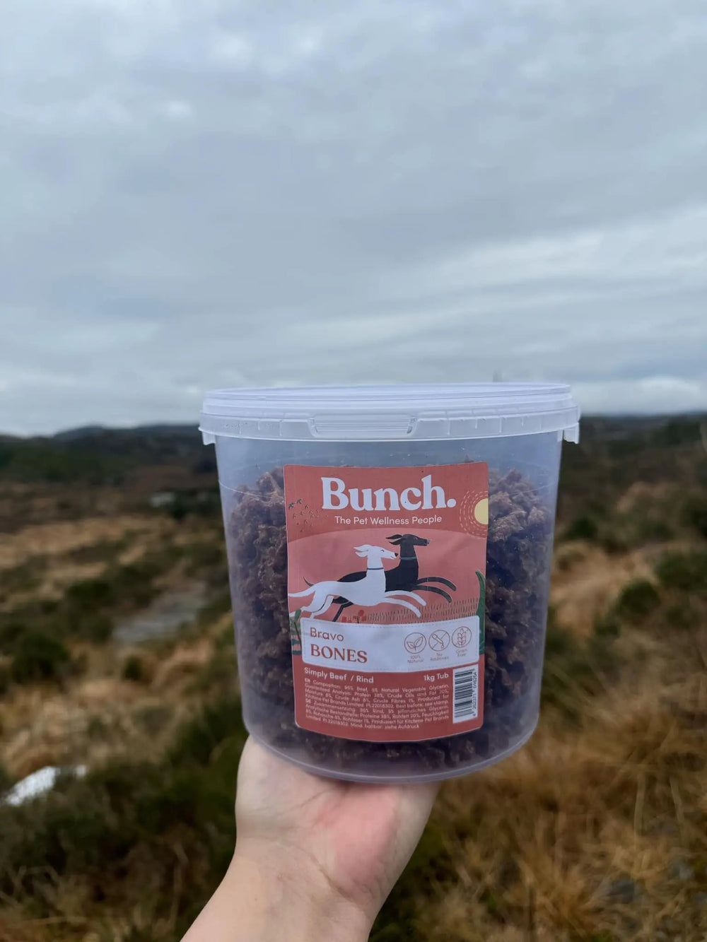 Treningsgodbiter av storfe | Bunch | 1kg  |  Pawesomeday.no