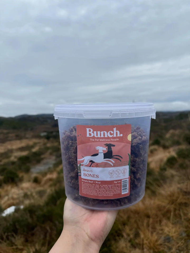 Treningsgodbiter av storfe | Bunch | 1kg  |  Pawesomeday.no