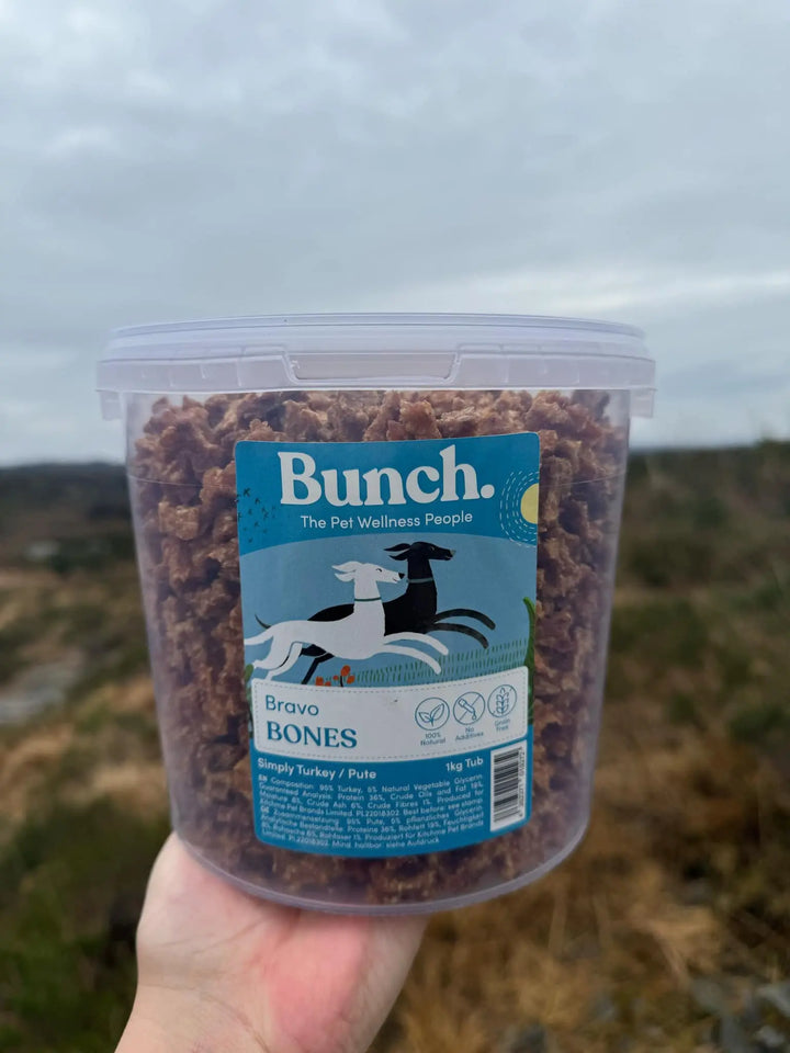 Treningsgodbiter av kalkun | Bunch | 1kg  |  Pawesomeday.no