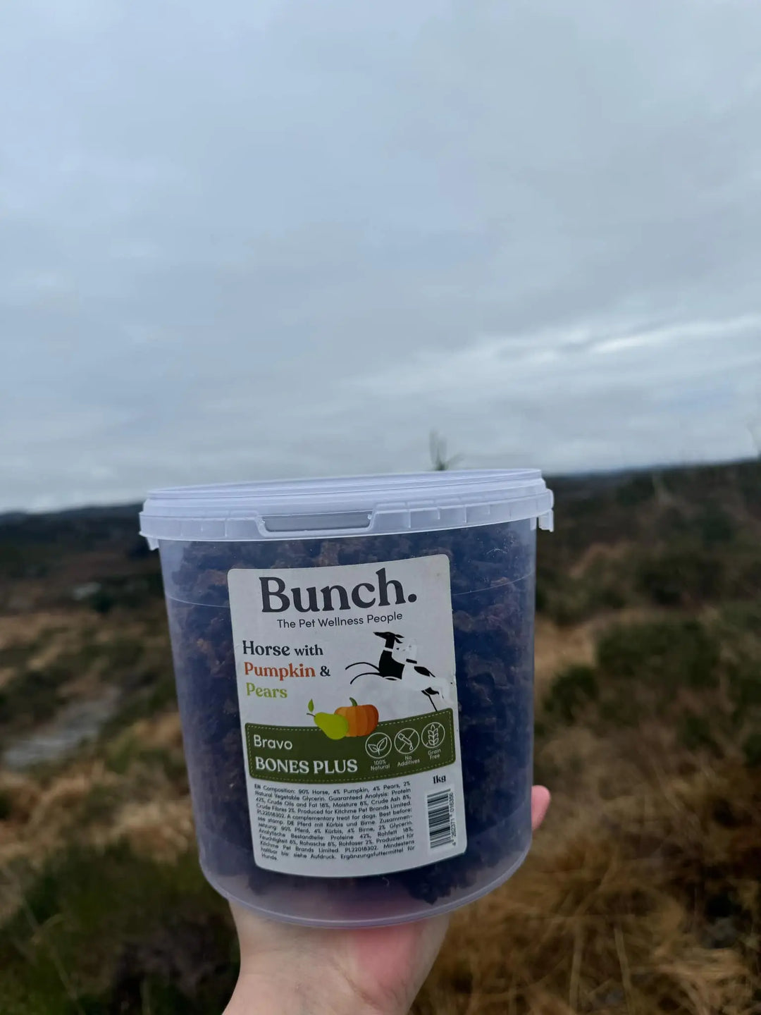 Treningsgodbiter av hest, gresskar og pære | Bunch | 1kg  |  Pawesomeday.no