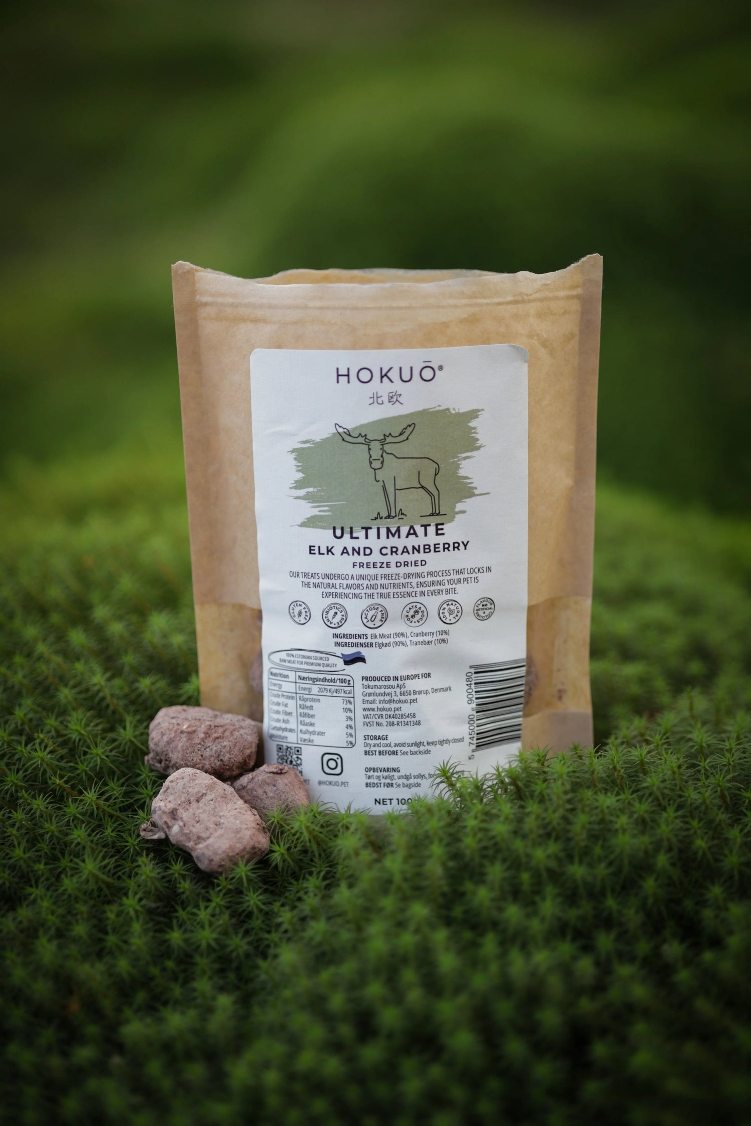 Hokuō® Ultimate vilt elgkjøtt med tranebær | Pawesomeday.no