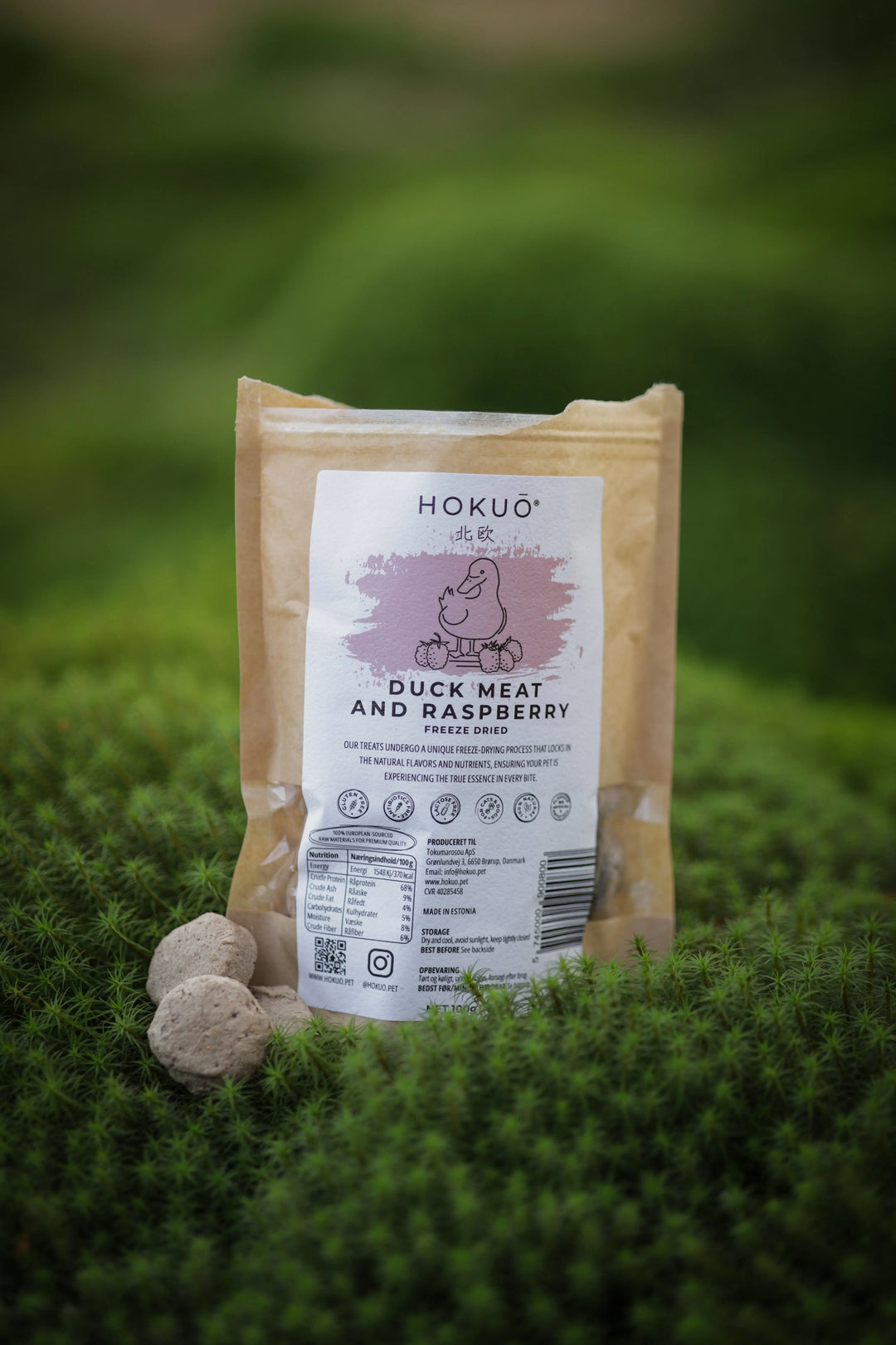 Hokuō® andekjøtt med bringebær  |  Pawesomeday.no