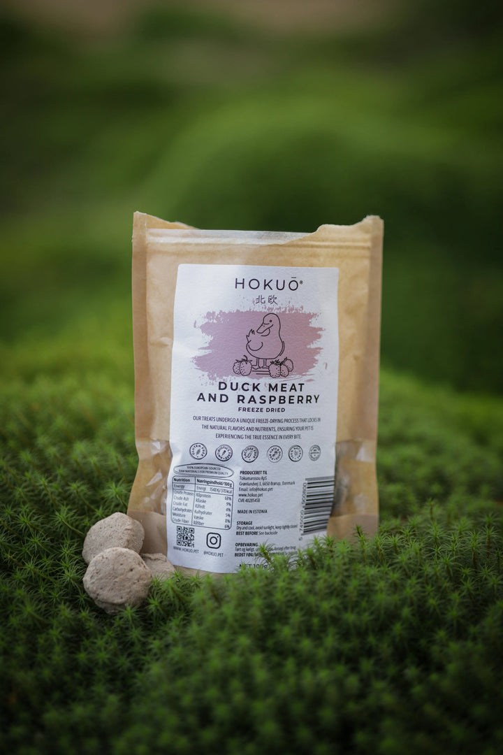 Hokuō® andekjøtt med bringebær  |  Pawesomeday.no
