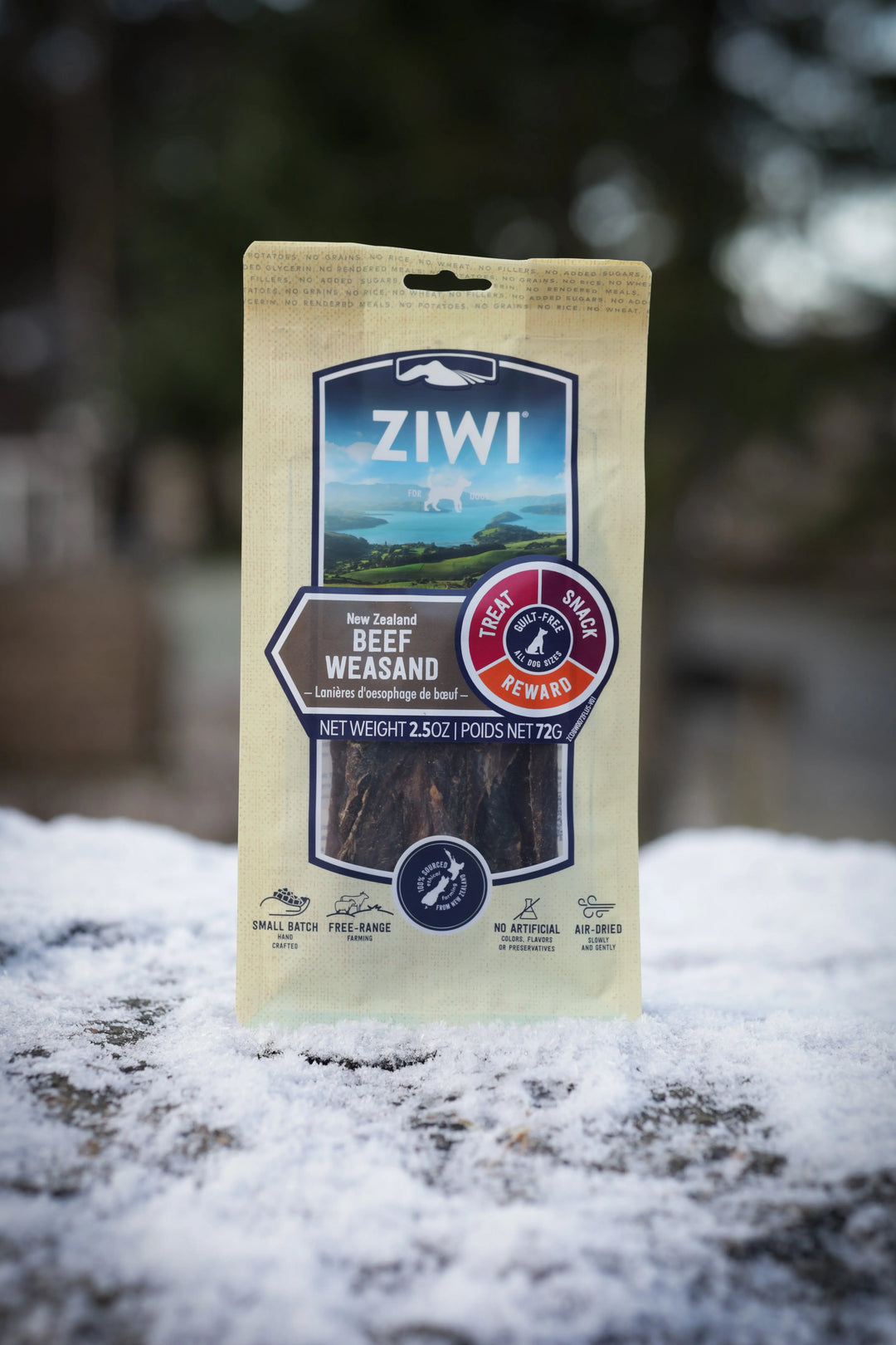 Ziwi Peak storfe luftrør - 72g  |  Pawesomeday.no