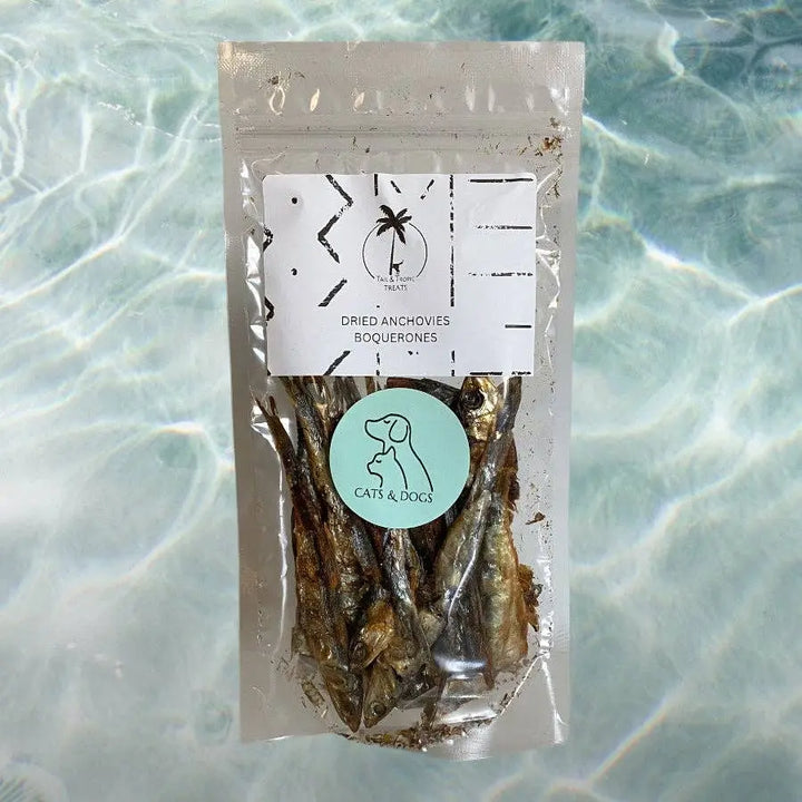 DRIED ANCHOVIES - Dehydrated natural treat for dogs and cats  |  Pawesomeday.no