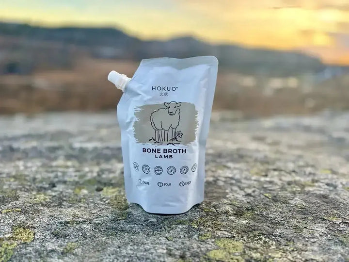 Hokuō® beinkraft til hund - Smak av Elg, storfe og lam - 400ml  |  Pawesomeday.no