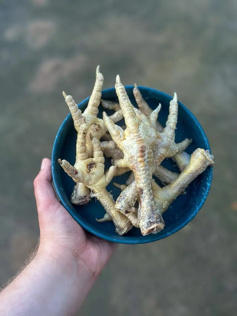 Ekstra frysetørkede kyllingsføtter - 200g - Hokuō™  |  Pawesomeday.no