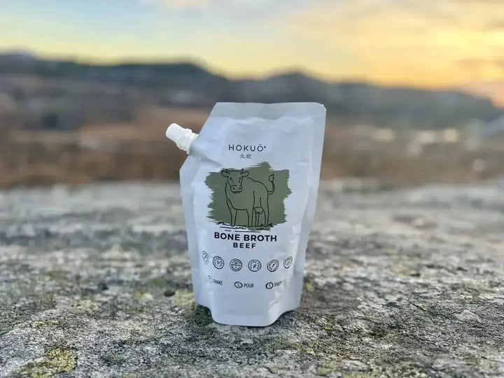 Hokuō® beinkraft til hund - Smak av Elg, storfe og lam - 400ml  |  Pawesomeday.no