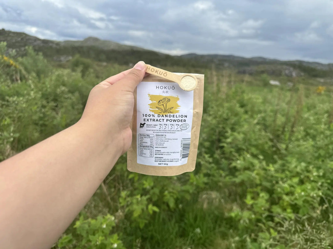 Hokuō™ - Løvetann ekstrakt pulver - 50g | Løvetann ekstrakt til hund  |  Pawesomeday.no