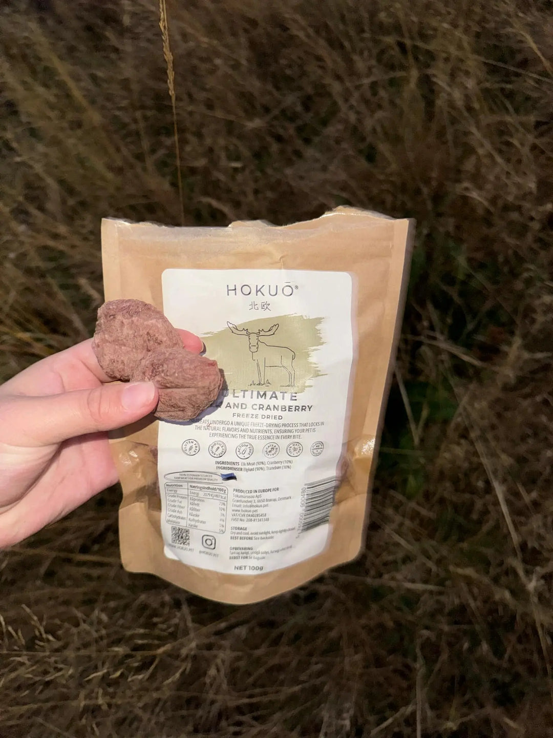 Hokuō® vilt elgkjøtt med tranebær  |  Pawesomeday.no