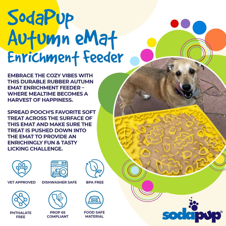 Autumn Design eMat Enrichment Lick Mat  |  Pawesomeday.no