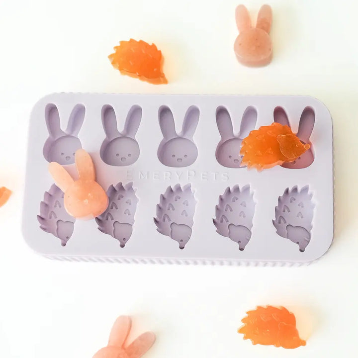 Hedgehog + Bunny Treat Mold  |  Pawesomeday.no