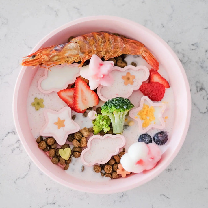 Star + Cloud Slow Feeder Bowl (Pink)  |  Pawesomeday.no