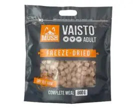 Mush Vaisto Frysetørket Hundefôr kylling, kalkun og lam 800 g  |  Pawesomeday.no