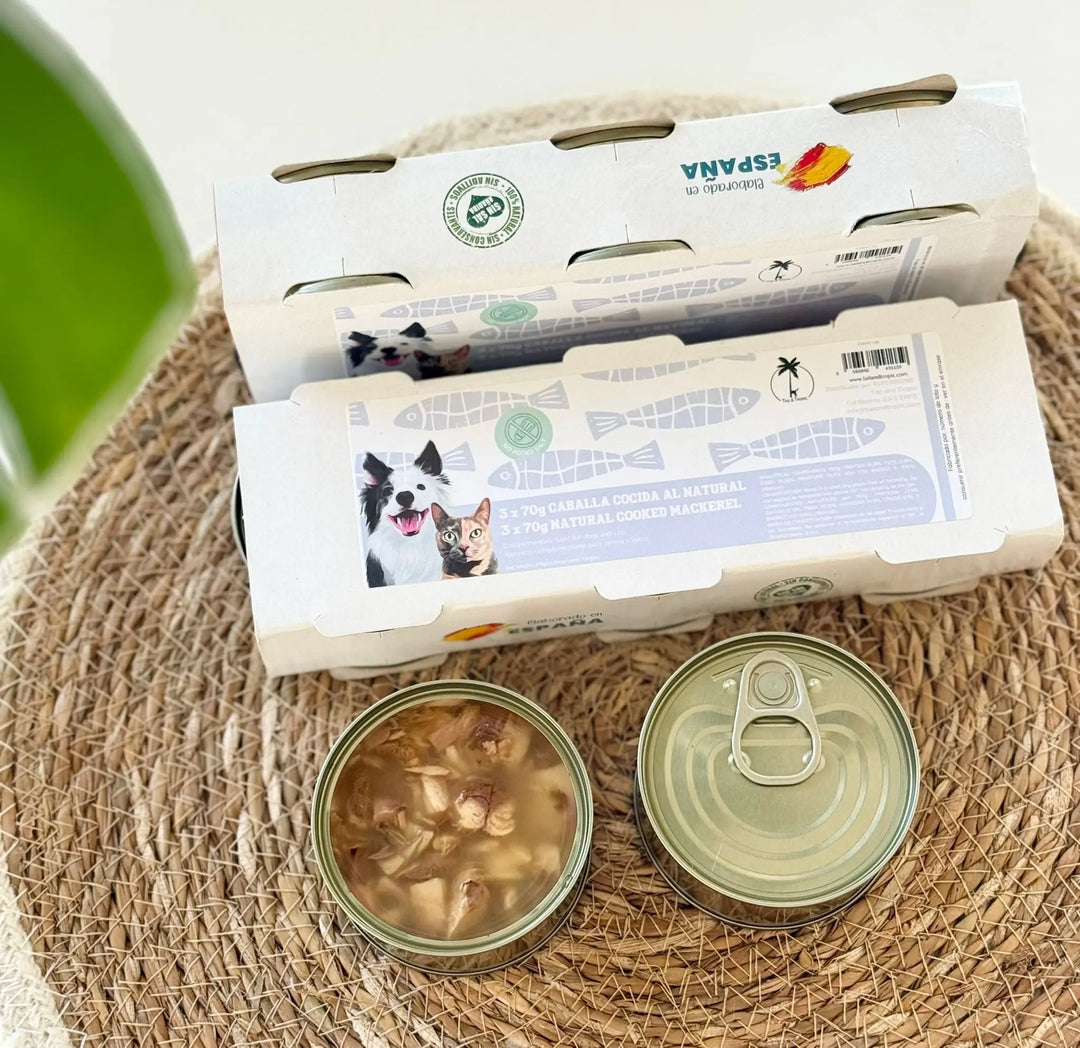 Kokt makrell på boks – Naturlig topping til hund og katt (3 x 70 g) | Pawesomeday.no  |  Pawesomeday.no