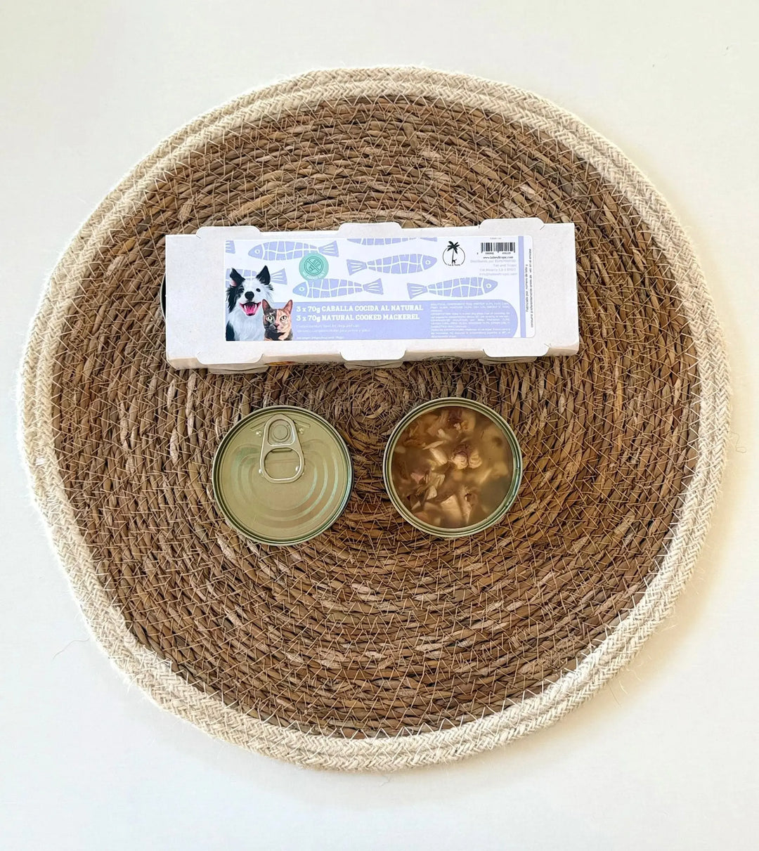 Kokt makrell på boks – Naturlig topping til hund og katt (3 x 70 g) | Pawesomeday.no  |  Pawesomeday.no