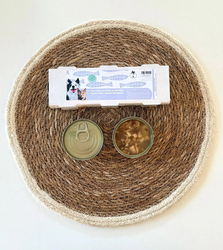 Kokt makrell på boks – Naturlig topping til hund og katt (3 x 70 g) | Pawesomeday.no  |  Pawesomeday.no