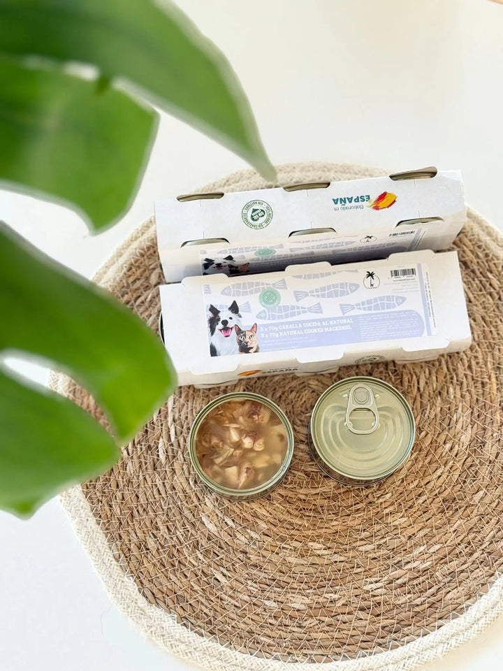 Kokt makrell på boks – Naturlig topping til hund og katt (3 x 70 g) | Pawesomeday.no  |  Pawesomeday.no