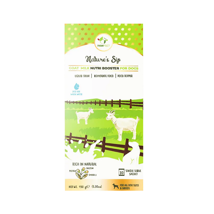 Pawfect Nature's Sip for Dogs: 100% Goat Milk (150g/5.29oz)  |  Pawesomeday.no