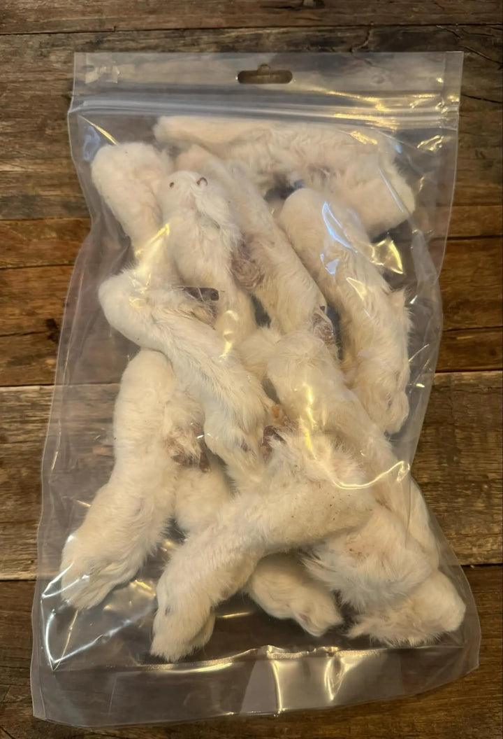 Kaninføtter | 100% lufttørket kaninfot | 250g  |  Pawesomeday.no