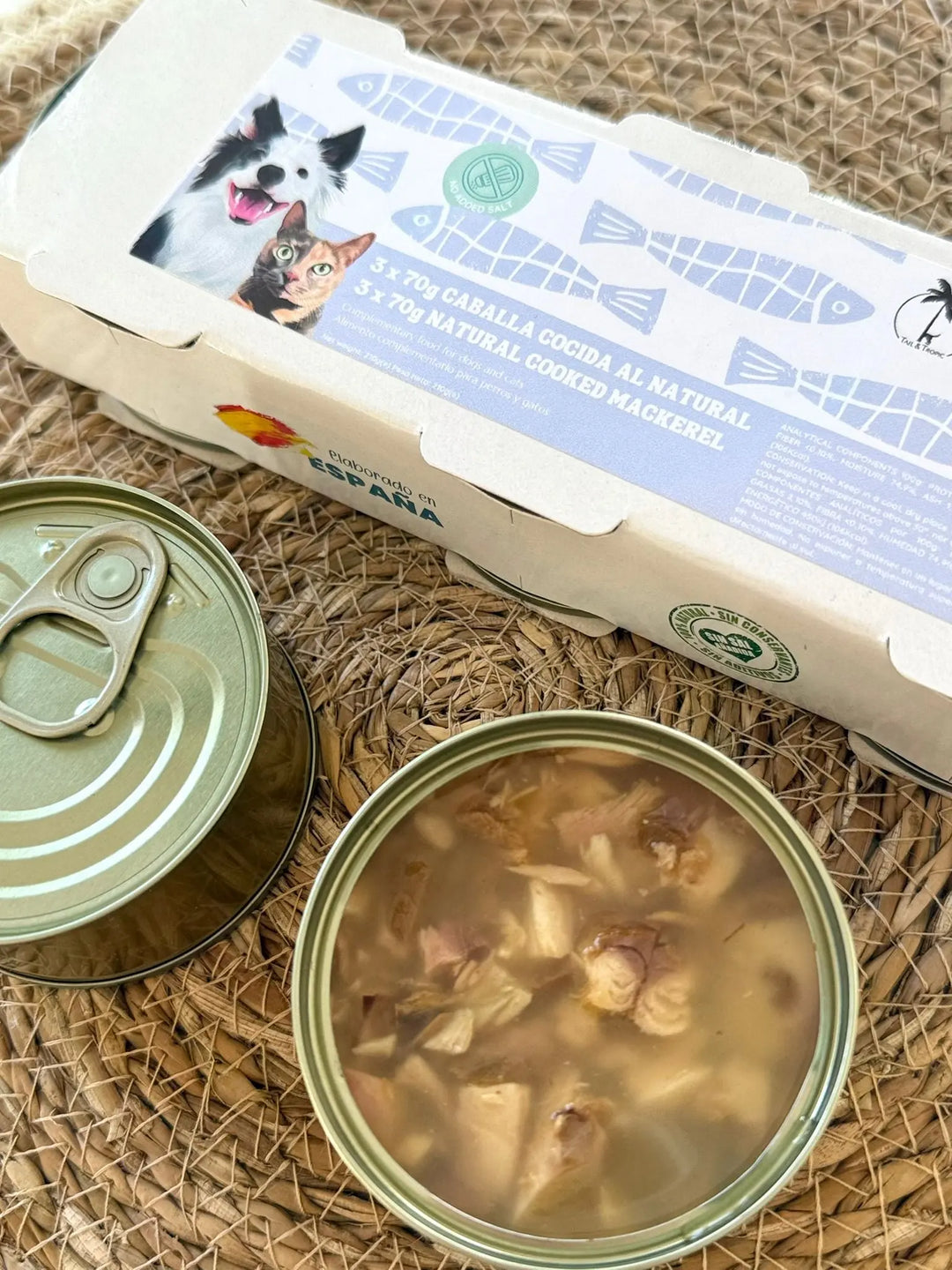 Kokt makrell på boks – Naturlig topping til hund og katt (3 x 70 g) | Pawesomeday.no  |  Pawesomeday.no