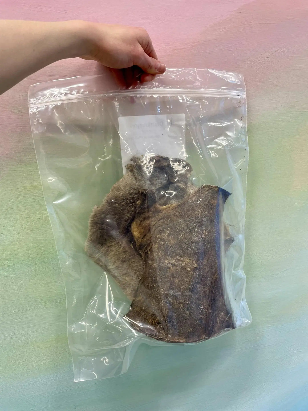 Naturlige hestehudplater med pels for hund | 250g  |  Pawesomeday.no