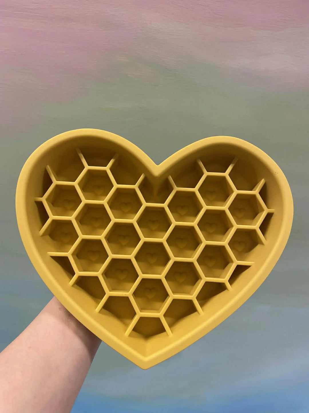 Hjerte slowfeeder + lickmat  |  Pawesomeday.no