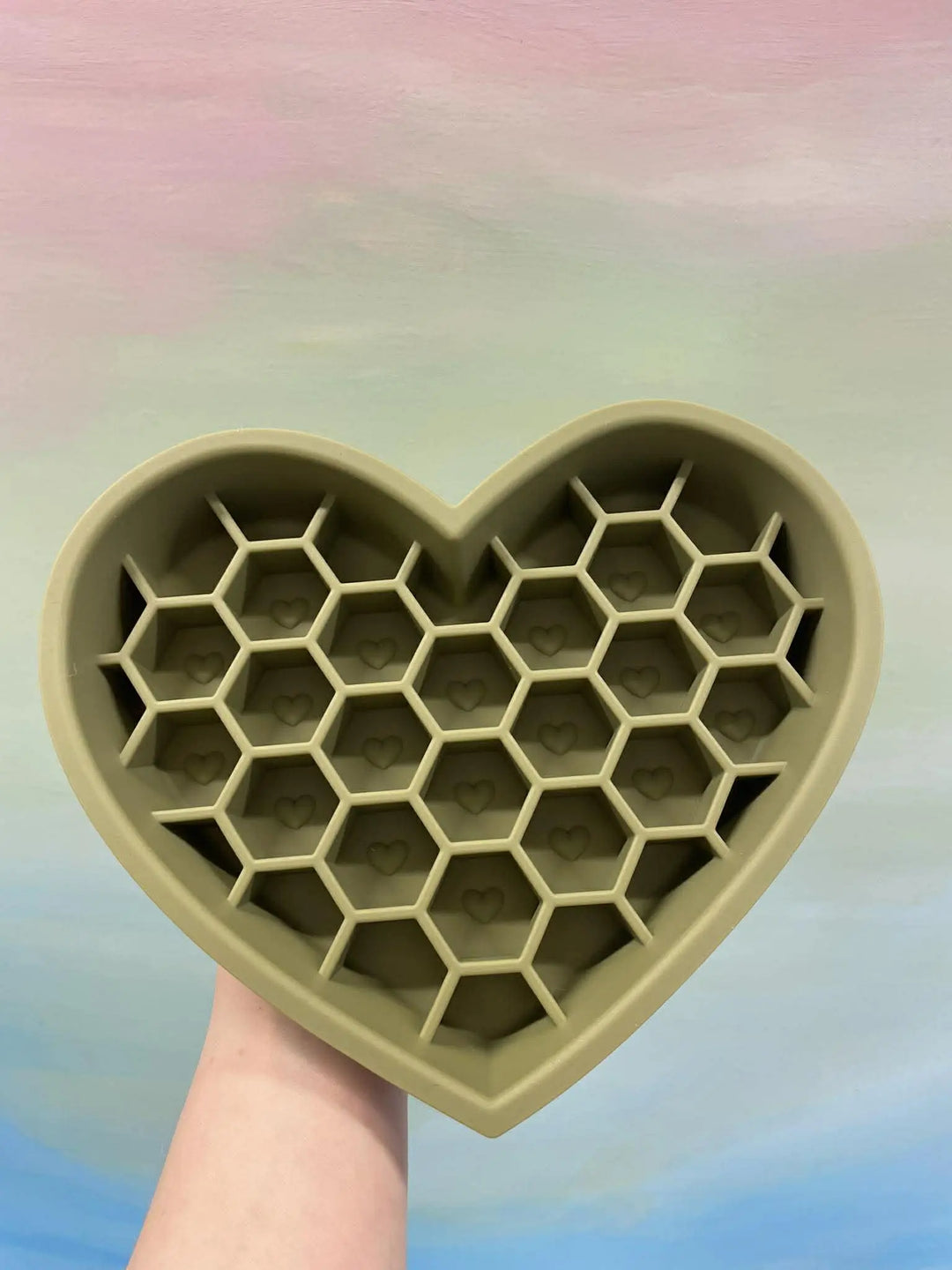 Hjerte slowfeeder + lickmat  |  Pawesomeday.no