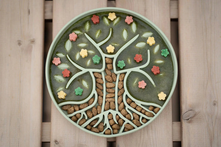 PRE-ORDER Bodhi & The Birchtree Slow feeder Bowl | Foliage   |  Pawesomeday.no