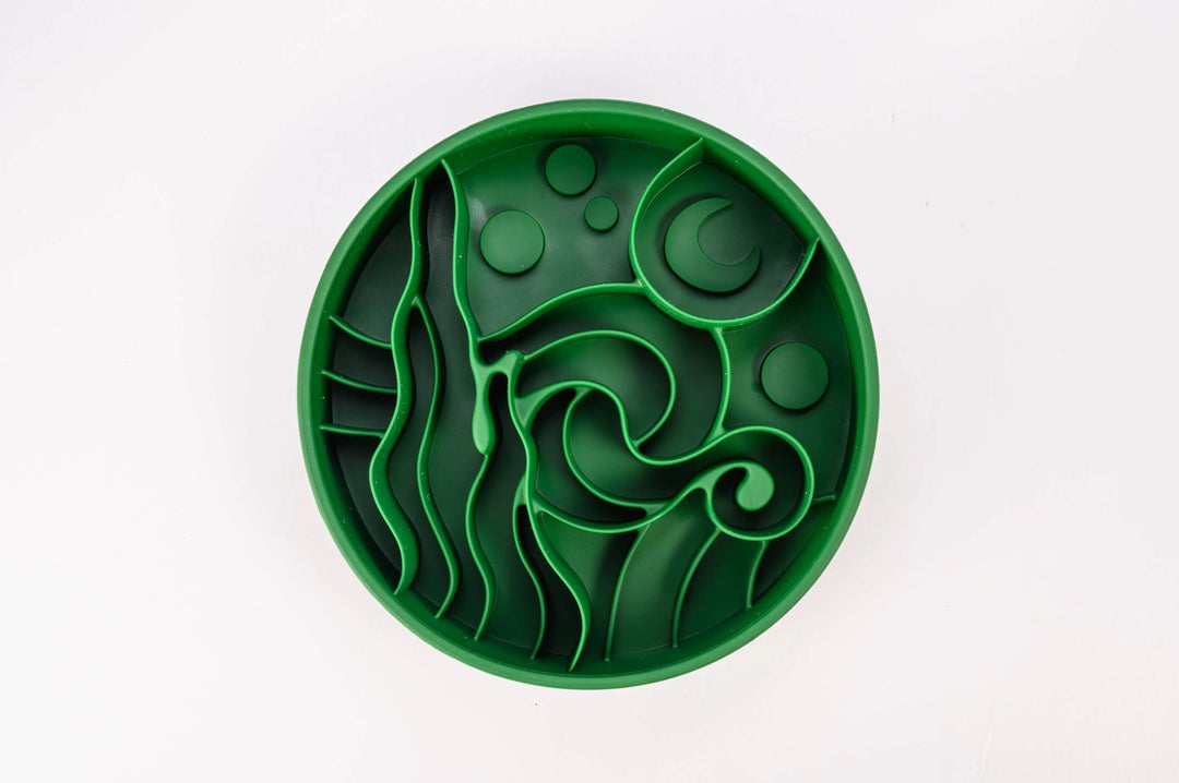 Starry Night Slow Feeder Bowl  |  Pawesomeday.no
