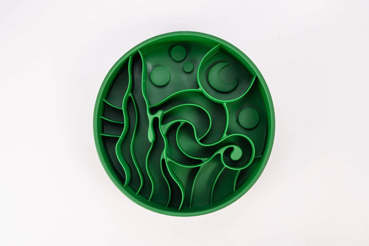 Starry Night Slow Feeder Bowl  |  Pawesomeday.no