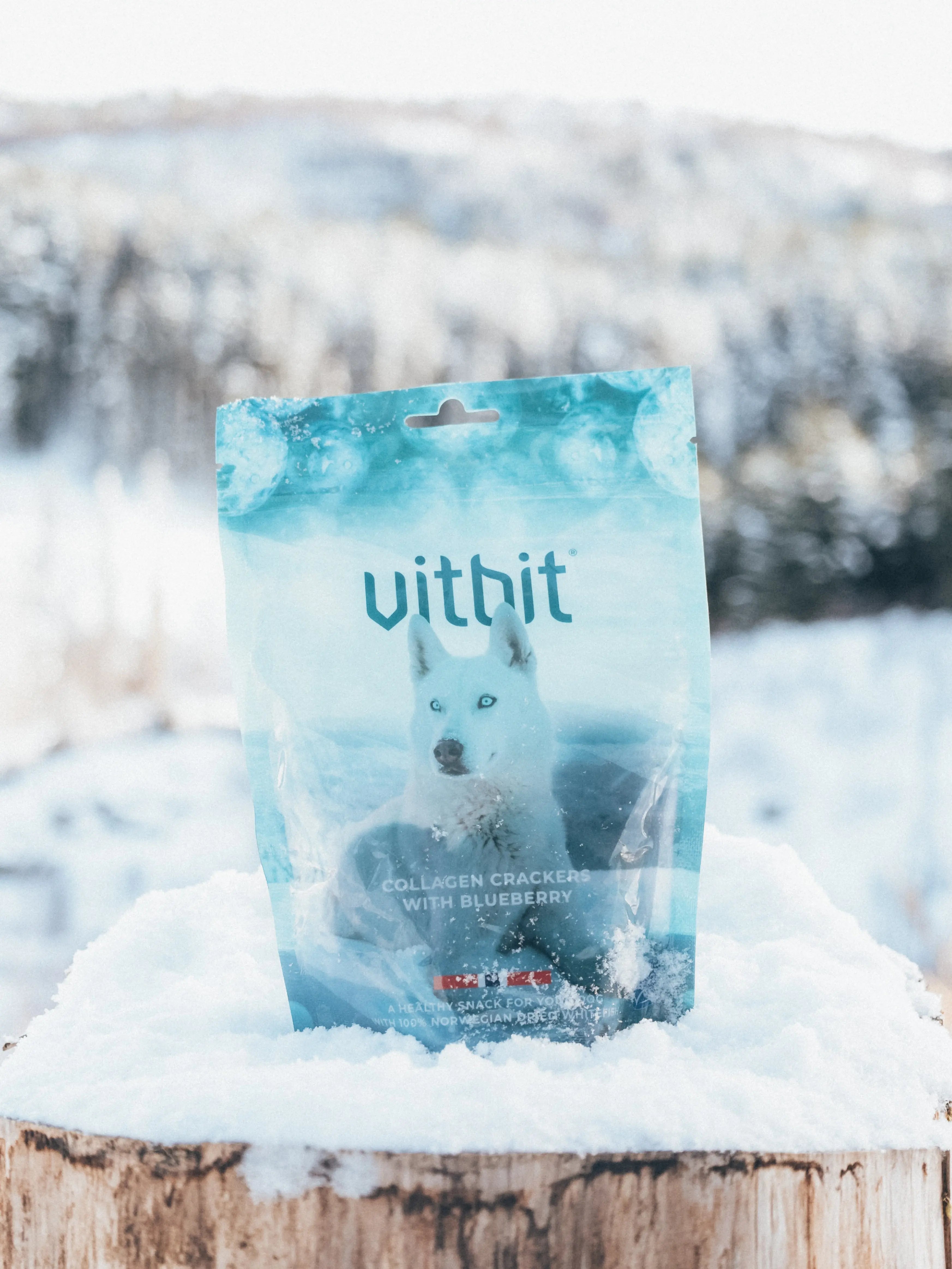 VitBit Collagen Crackers m/Blåbær 70g  |  Pawesomeday