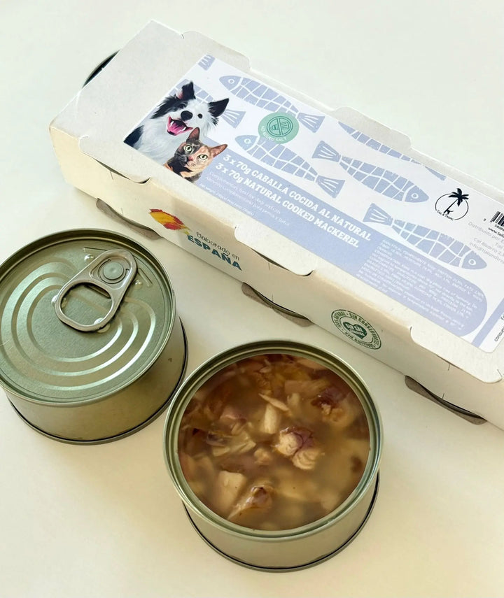 Kokt makrell på boks – Naturlig topping til hund og katt (3 x 70 g) | Pawesomeday.no  |  Pawesomeday.no