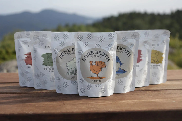 Hokuō™ - Bone broth - Smak av storfe - 230ml og 100ml  |  Pawesomeday.no