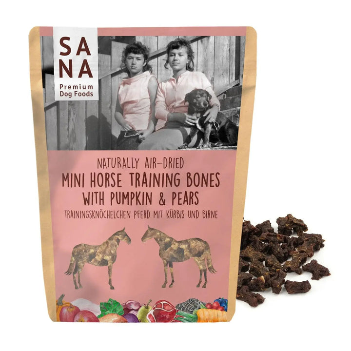 Treningsgodbiter av hest, gresskar og pære | Bunch | 1kg & 100g  |  Pawesomeday.no