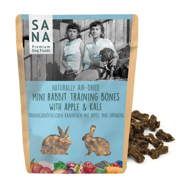 Treningsgodbiter av kanin, eple og grønnkål | Bunch | 1kg & 100g  |  Pawesomeday.no
