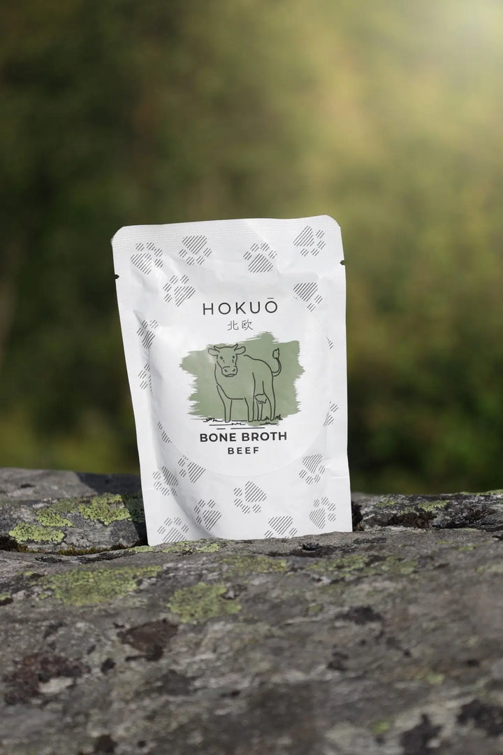 Hokuō™ - Bone broth - Smak av storfe - 230ml og 100ml  |  Pawesomeday.no