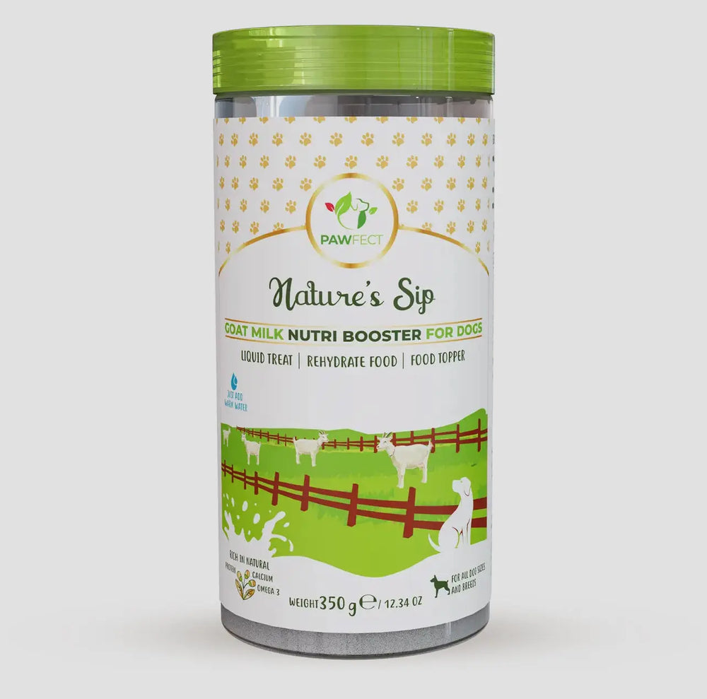 Pawfect Nature’s Sip – Geitemelk-tilskudd for hund  |  Pawesomeday.no