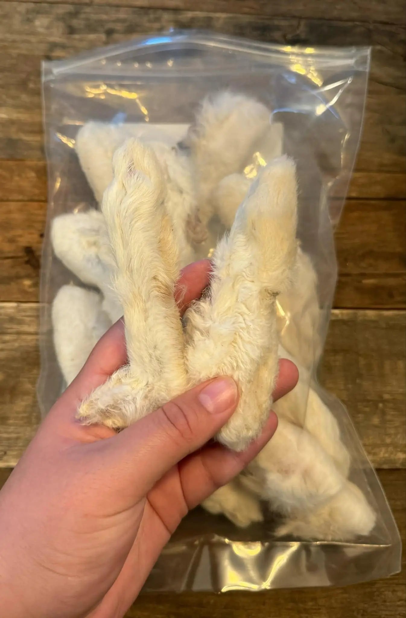 Kaninføtter | 100% lufttørket kaninfot | 250g  |  Pawesomeday.no