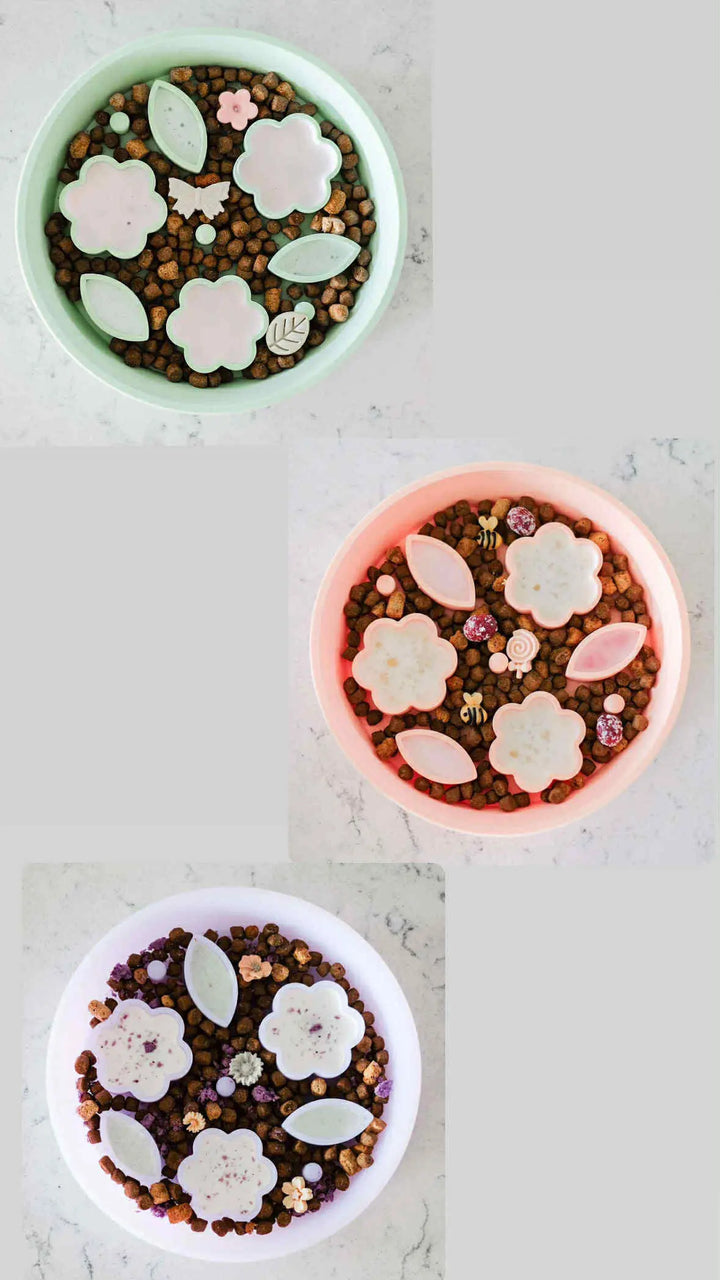 Flower + Leaf Slowfeeder I EmeryPets I Pawesomeday  |  Pawesomeday.no