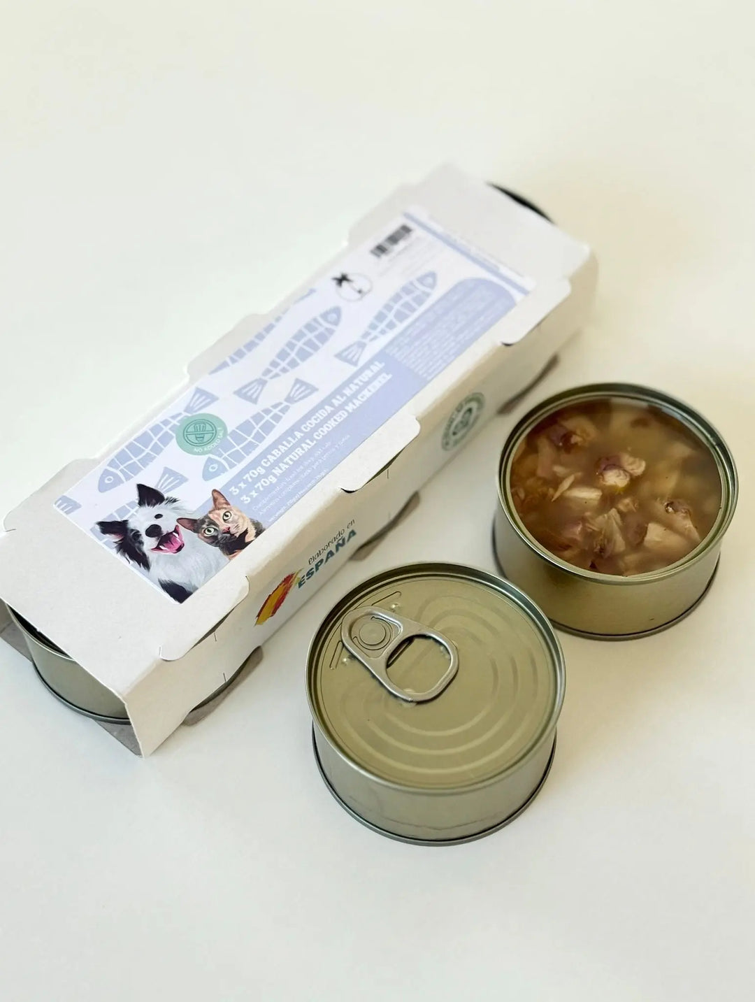 Kokt makrell på boks – Naturlig topping til hund og katt (3 x 70 g) | Pawesomeday.no  |  Pawesomeday.no