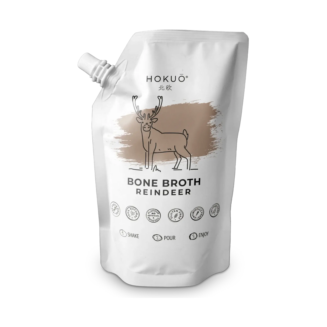 Hokuō® beinkraft til hund - Norsk reinsdyr - 400ml & 100ml  |  Pawesomeday.no
